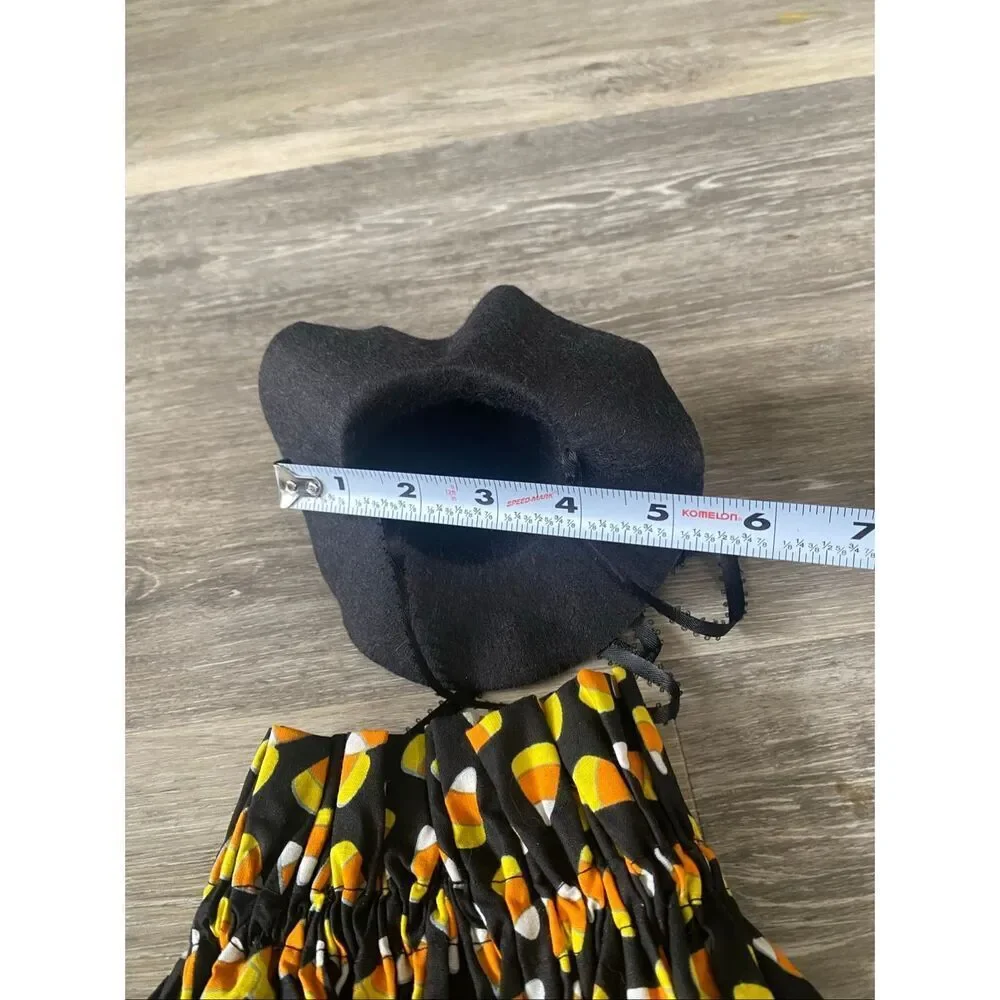 Goose clothes outfit - Halloween candy corn  w/hat for 24-27
